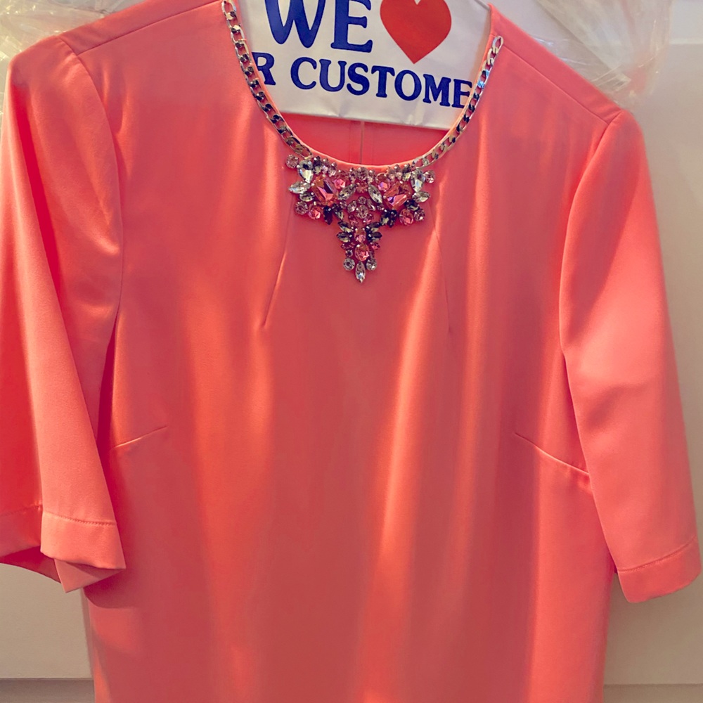 Ted baker crystalized top. 3/4 sleeve